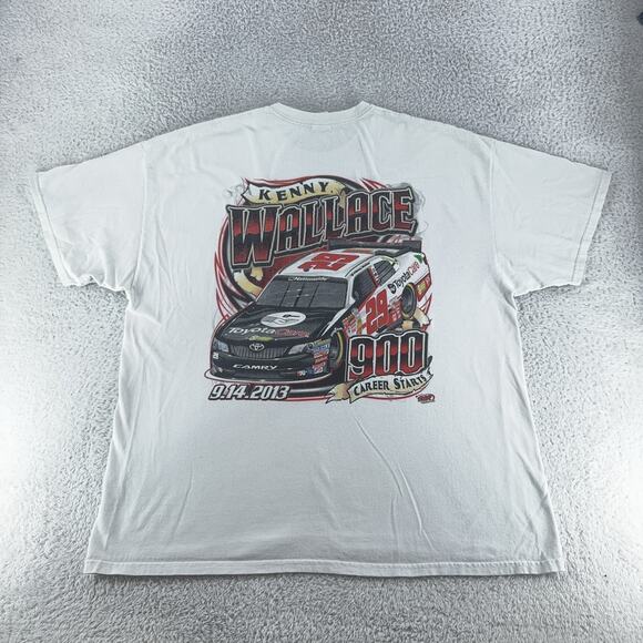 Kenny Wallace Shirt Mens 2XL NASCAR Racing ToyotaCare 900 Career Starts 2013 - Picture 2 of 8
